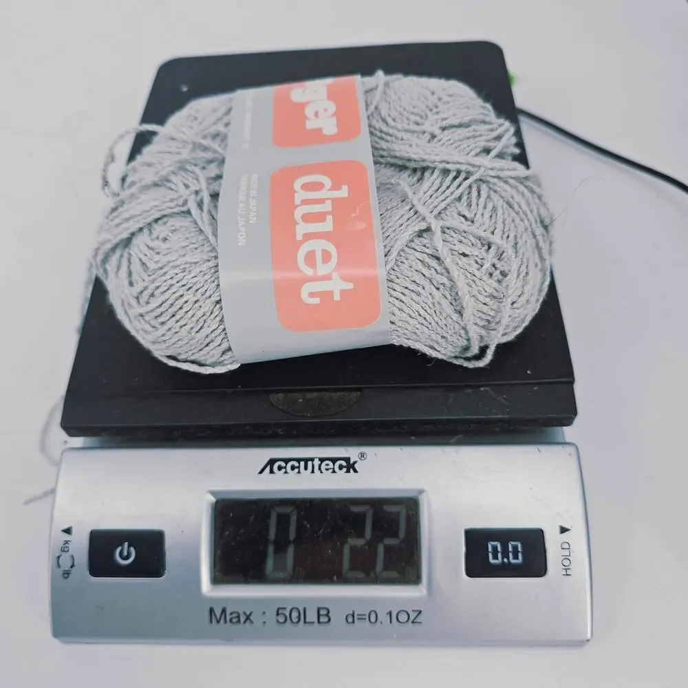 Vintage Under Duet Yarn William Unger Light Gray Nubby Linen Cotton Blend DK